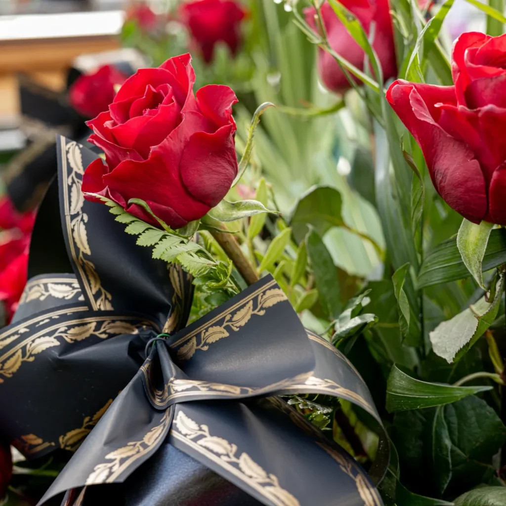 Oprawa florystyczna pogrzebu