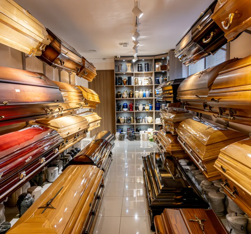 Pogrzebowe akcesoria - trumny i urny