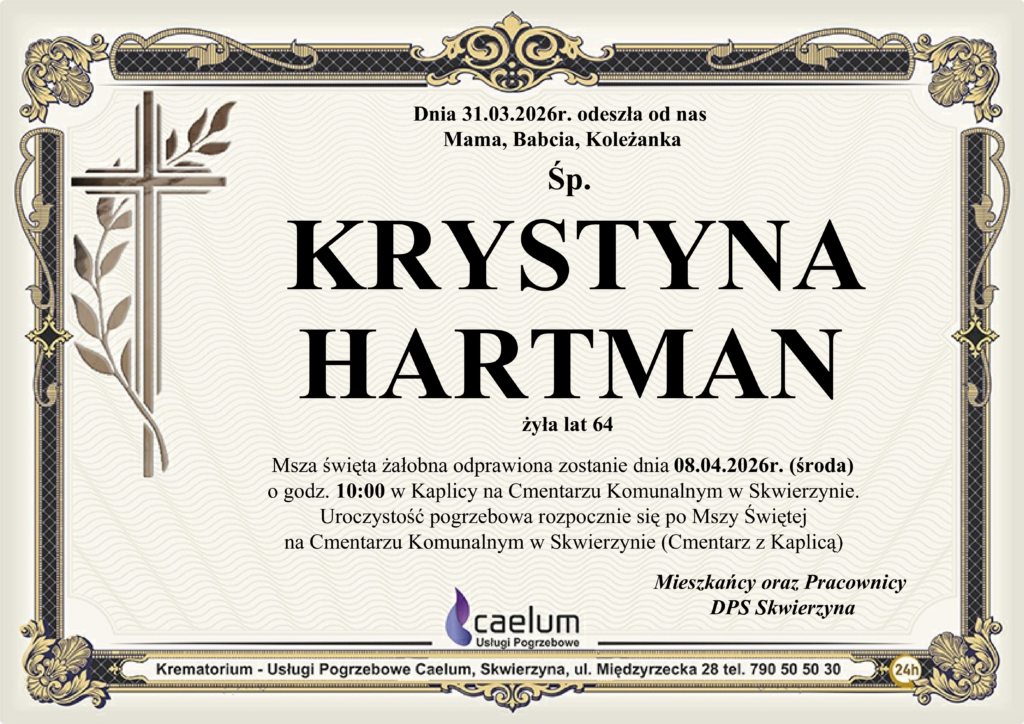 Klepysdra Krystyna Hartman