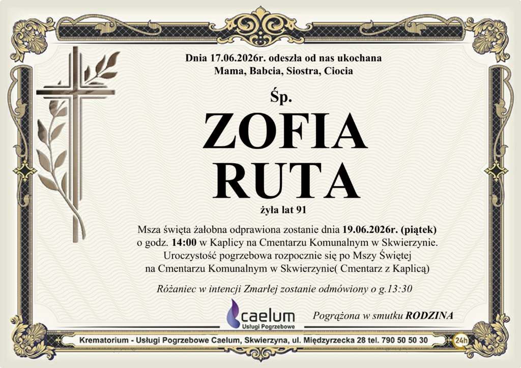 Klepysdra Zofia Ruta