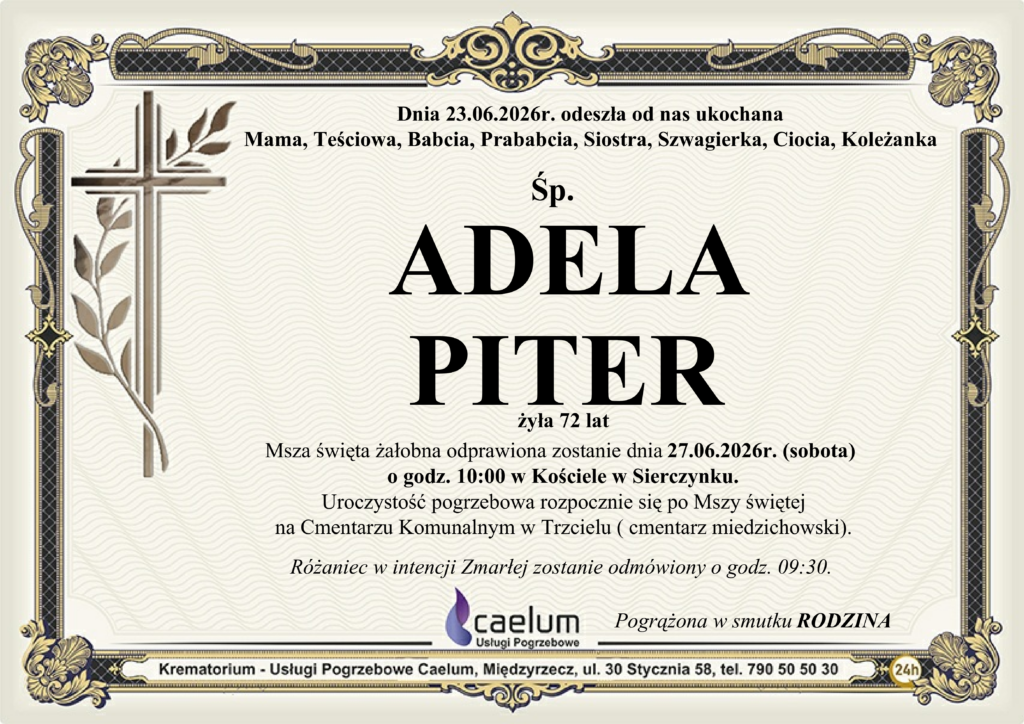 Klepysdra Adela Piter