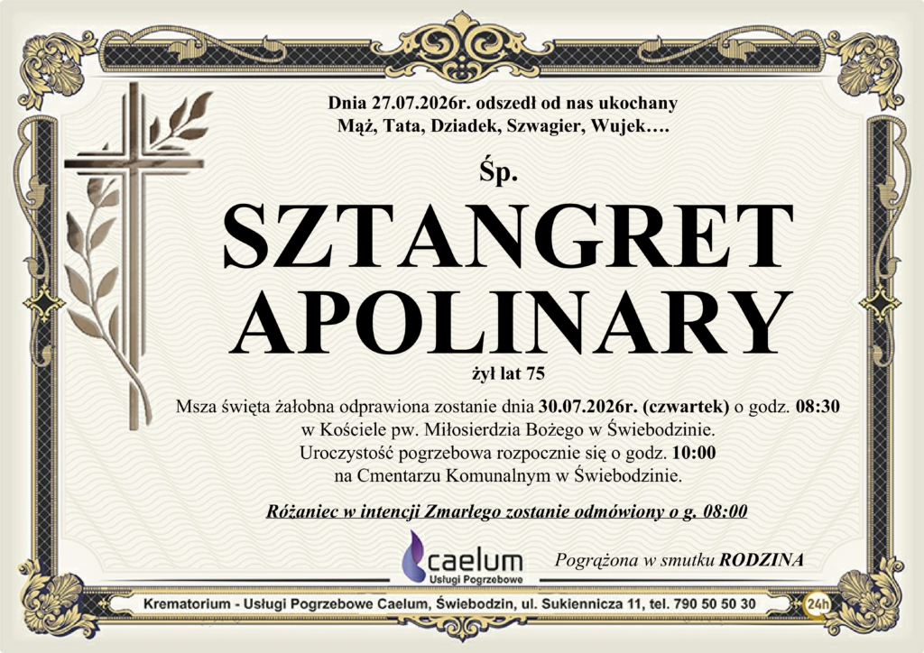 Klepysdra Sztangret Apolinary