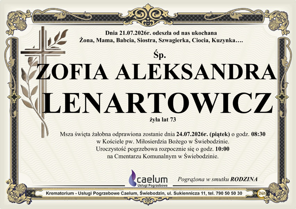 Klepysdra Zofia Lenartowicz