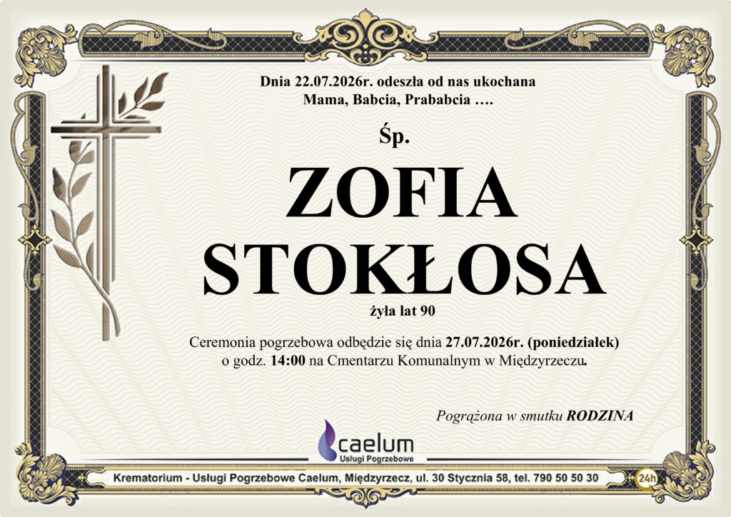 Klepysdra Zofia Stokłosa