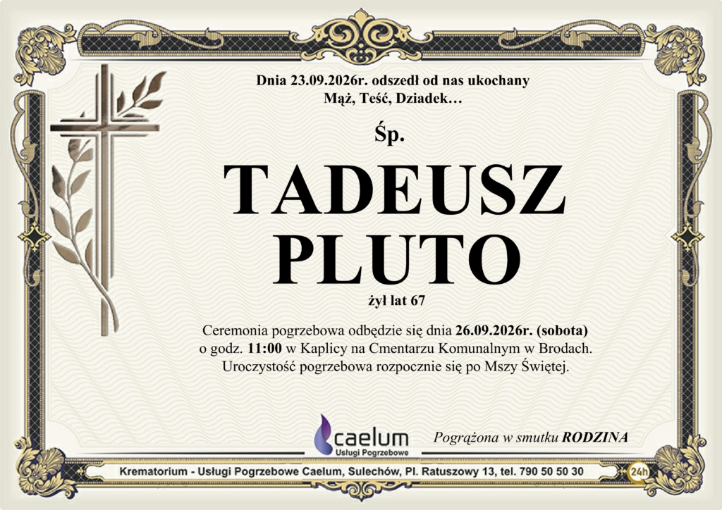 Klepysdra Tadeusz Pluto